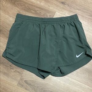 Nike Olive Green Running Shorts